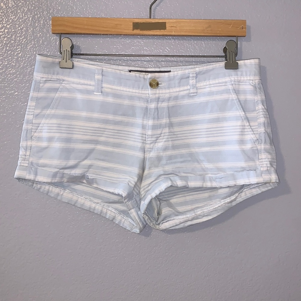 Abercrombie & Fitch blue striped summer shorts